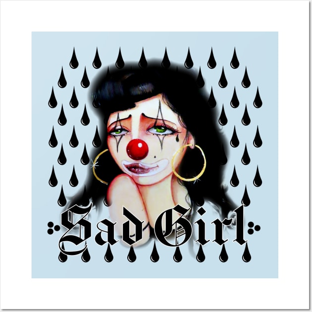 sad girl Wall Art by theprivategallery